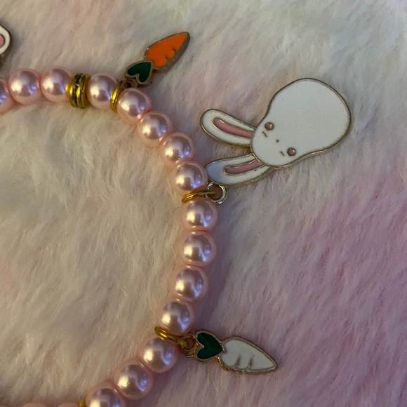 Pink Bunny Charm Bracelet - Picture 2 of 5